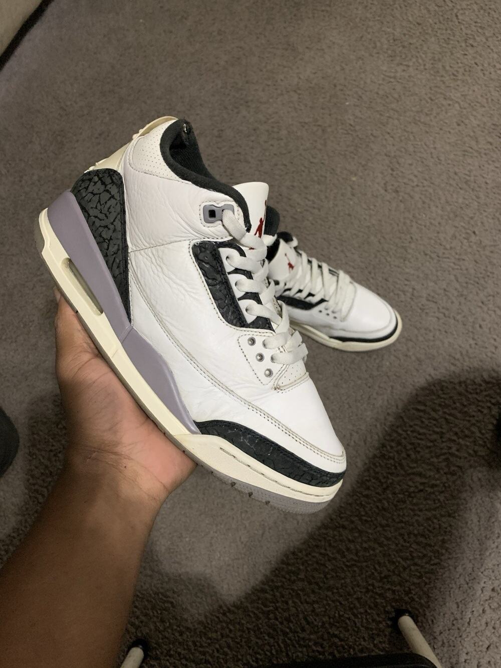 Size 9.5 - Air Jordan 3 Retro Cement Grey